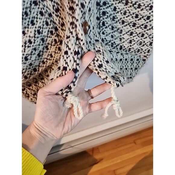 Vintage CCH Import Button Up Handknit Fair Isle Wool Jacket Cardigan Sweater M/L - Picture 5 of 7